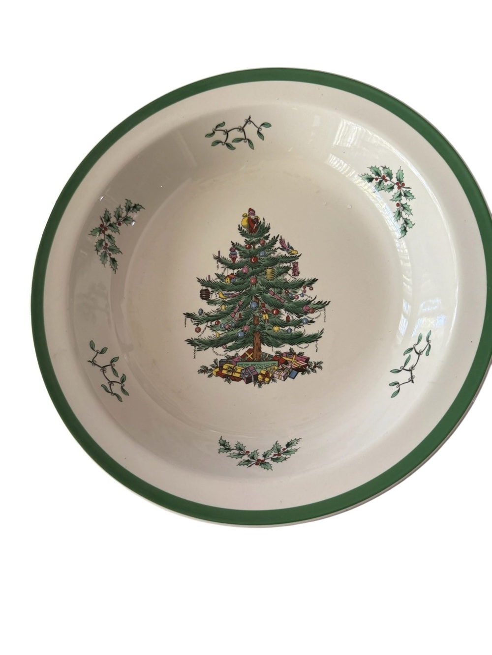 Spode Christmas Tree pasta Bowl 10 1/2 inches Porcelain Imperial  England